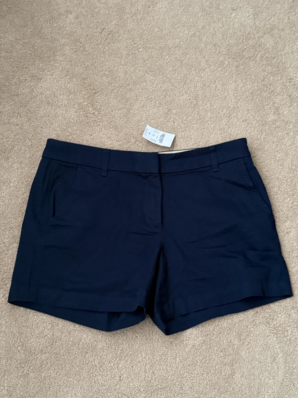 NWT J.Crew Navy 5” Chino Shorts Women’s Size 8